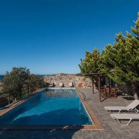 Villa Lefkothea Is A Luxury With Its Own Pool Overlooking The Sea. *